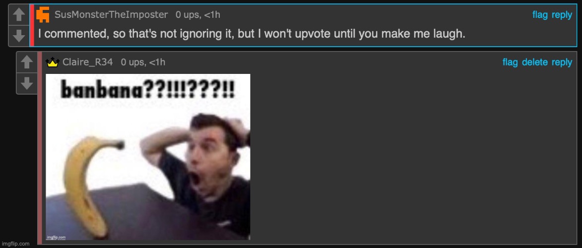 Ah yes. Exquisite MSMG humor. | made w/ Imgflip meme maker