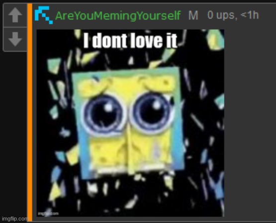 I dont love it | image tagged in i dont love it | made w/ Imgflip meme maker