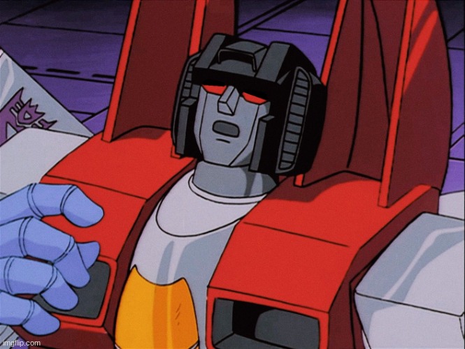 deeply concerned starscream | image tagged in deeply concerned starscream | made w/ Imgflip meme maker