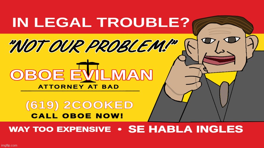 oboe evilman | image tagged in gifs,memes,funny,saul goodman,parody,shitpost | made w/ Imgflip meme maker