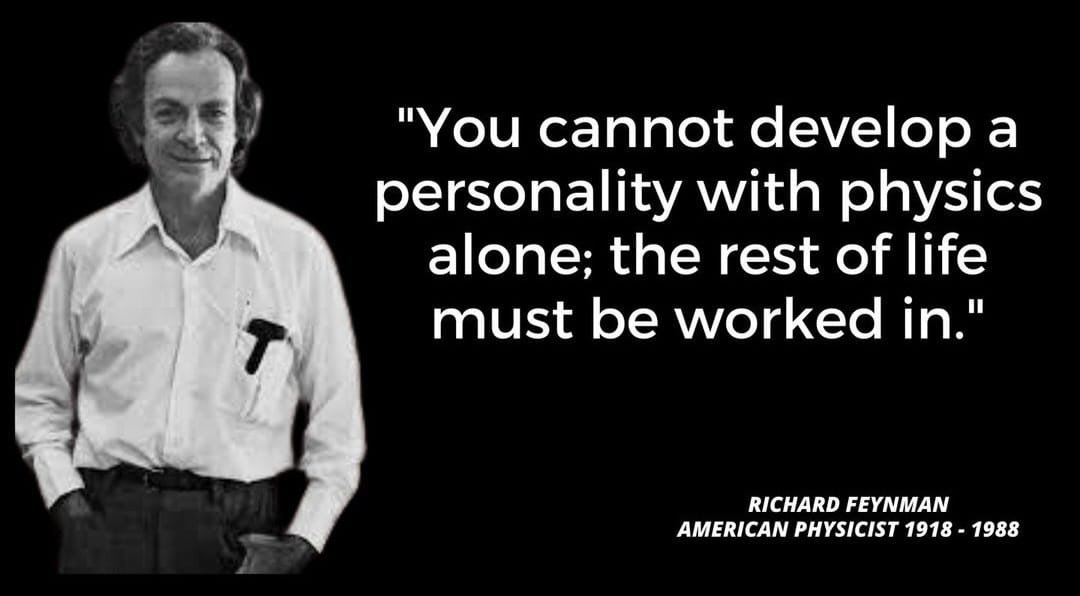 Feynman personality with Physics alone Blank Meme Template