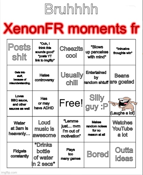 XenonFR’s Bruh Moments Blank Meme Template