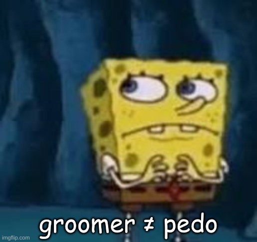 huh | groomer ≠ pedo | image tagged in huh | made w/ Imgflip meme maker