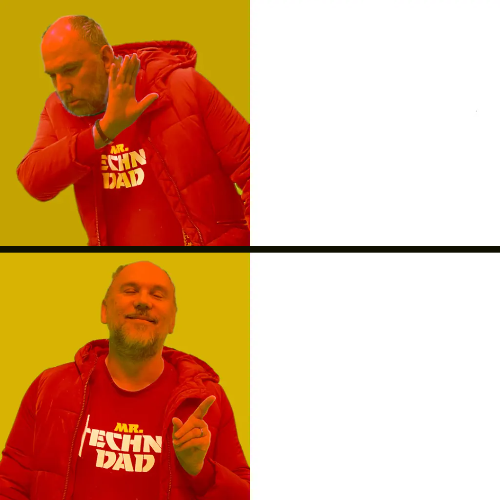 Technodad Drake Hotline Bling Blank Meme Template