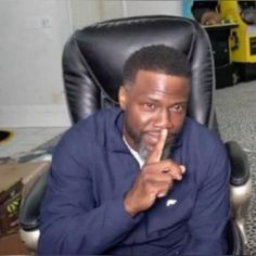 High Quality Kevin Hart Shh Blank Meme Template