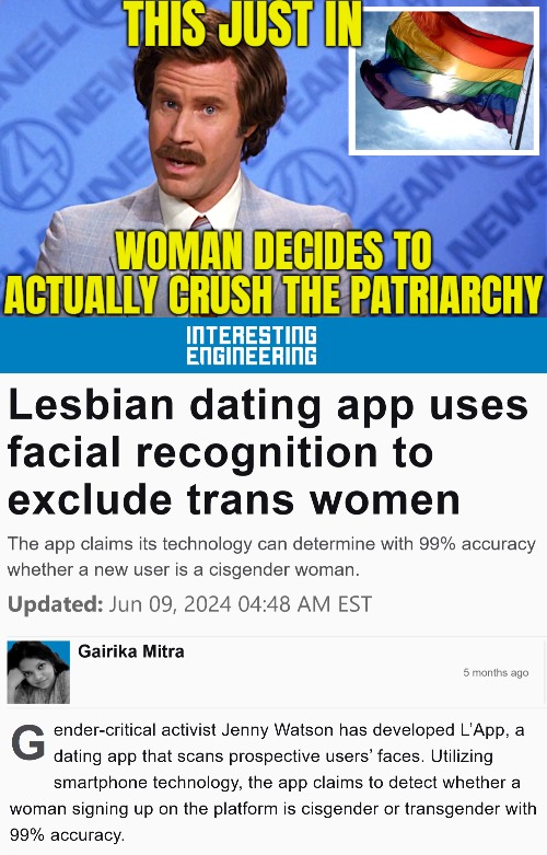 image tagged in funny,lgbtq,news,technology,anchorman news | made w/ Imgflip meme maker