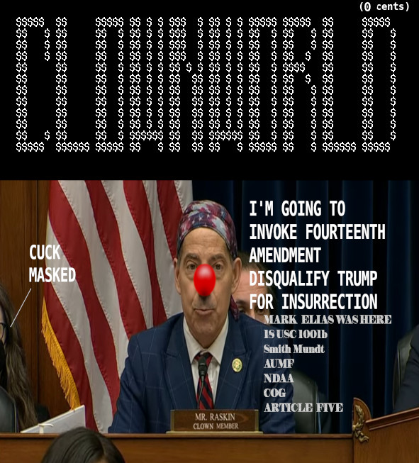 Raskin Visits Clownworld 2025 Blank Meme Template