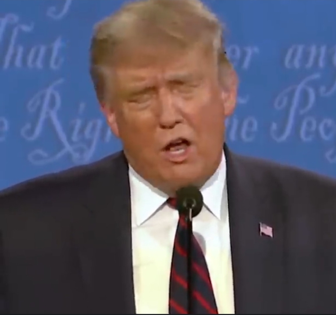 Trump Busted Scooter at Dump blank Blank Meme Template