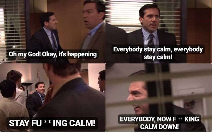 Stay fu****g calm! Blank Meme Template