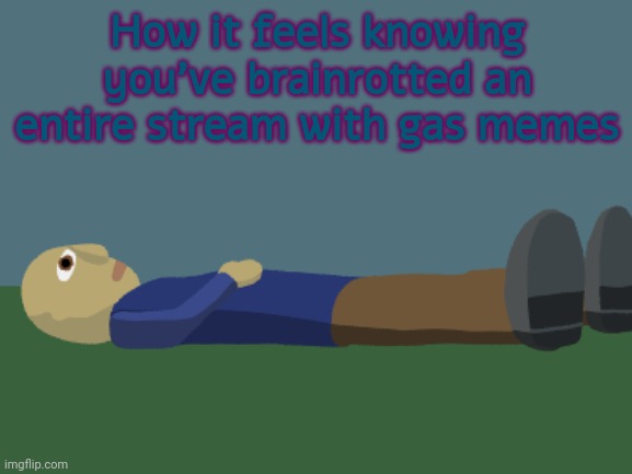 And no, it does not feel incredible | How it feels knowing you've brainrotted an entire stream with gas memes | image tagged in ponder | made w/ Imgflip meme maker