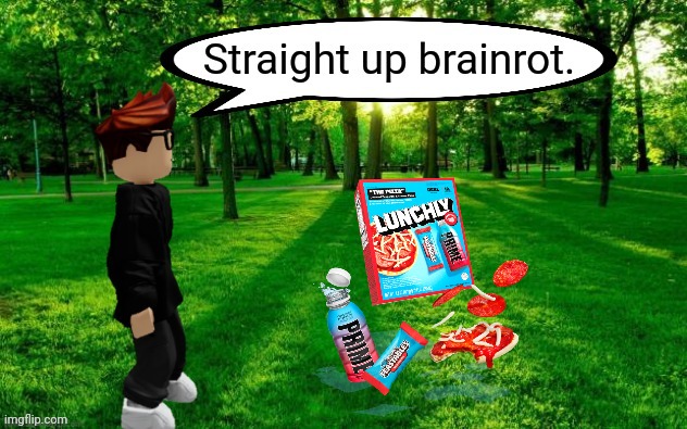 MC calls Lunchly "brainrot" | image tagged in mc straight up brainrot roblox remake,moldy cheese,memes,mc,lunchly | made w/ Imgflip meme maker