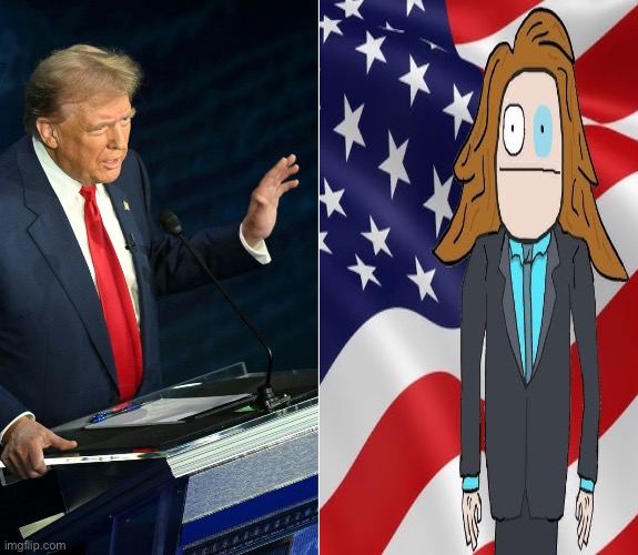 Who y’all voting? Mung v. Trimp | image tagged in trump and lala official debate | made w/ Imgflip meme maker