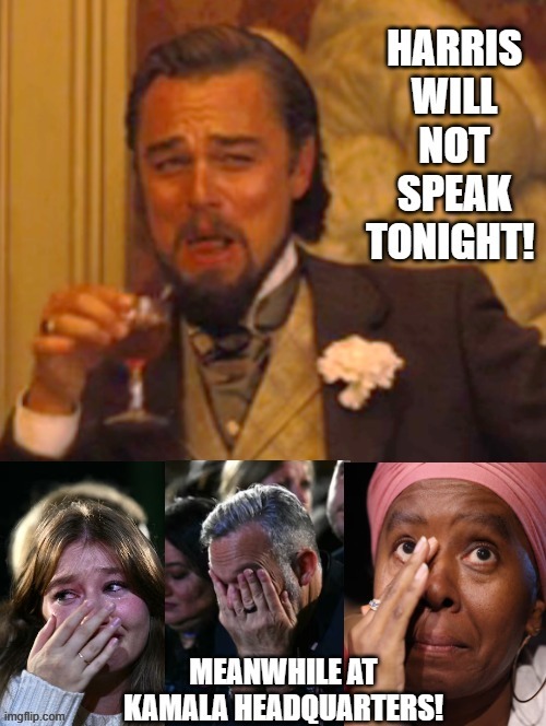 Harris will not speak tonight! Kamala Translation, you are garbage, I am too weak to thank you! | image tagged in garbage | made w/ Imgflip meme maker