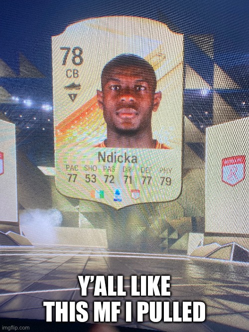 Y’all like this soccer card I pulled | Y’ALL LIKE THIS MF I PULLED | made w/ Imgflip meme maker