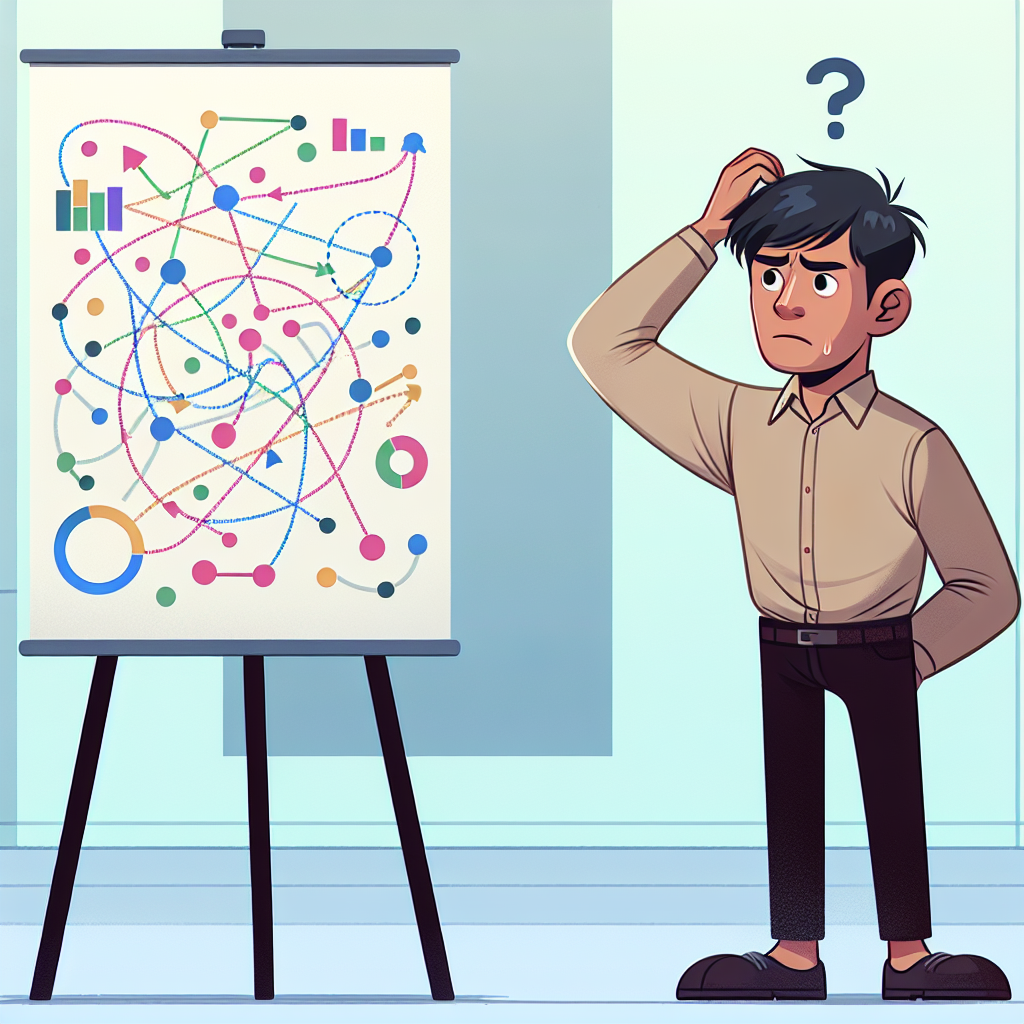 man scratching his head looking at a chart Blank Meme Template