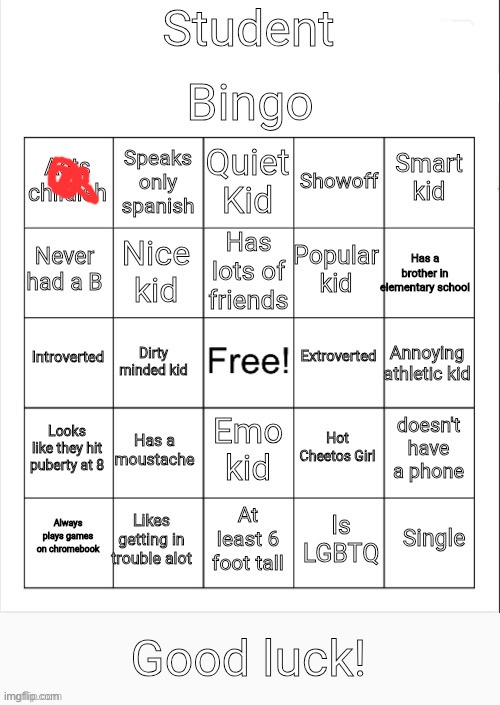 Done | image tagged in student bingo | made w/ Imgflip meme maker