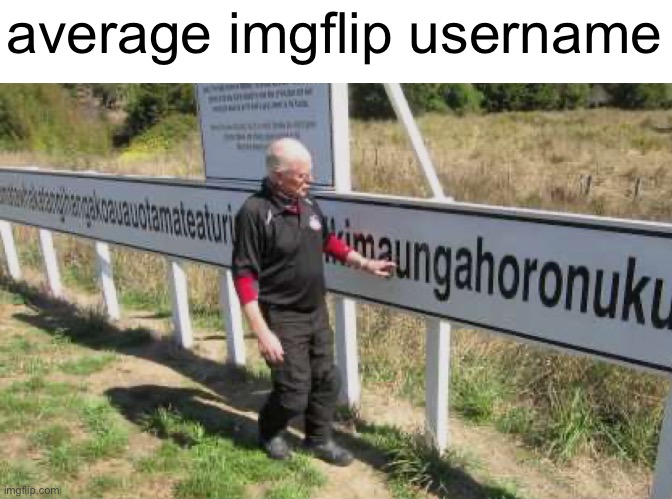 average imgflip username | made w/ Imgflip meme maker