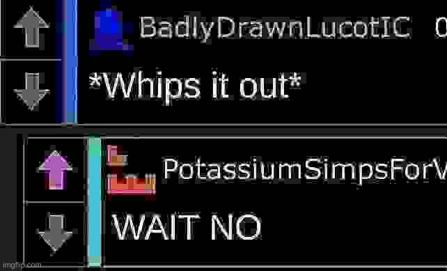 Whips it out Blank Meme Template