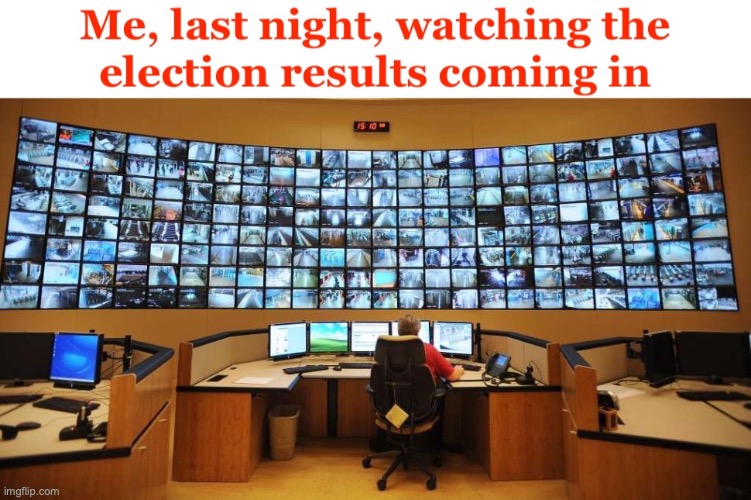 Watching the 2024 Election Results | image tagged in 2024 election | made w/ Imgflip meme maker