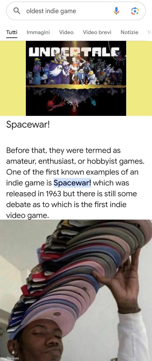 Not Spacewar | image tagged in that s a lot of cap,undertale,game,you had one job,memes,games | made w/ Imgflip meme maker