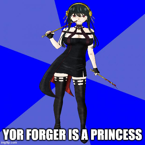 princess yor forger Blank Meme Template
