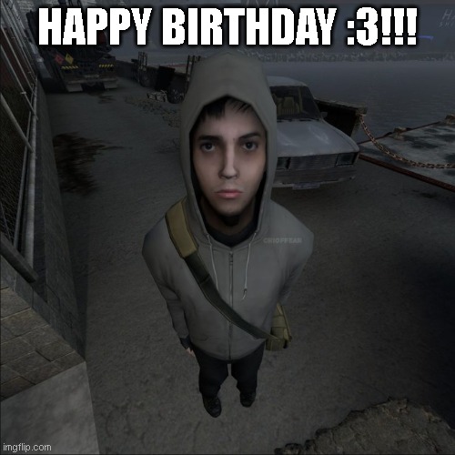 simon happy b day | HAPPY BIRTHDAY :3!!! | image tagged in happy birthday | made w/ Imgflip meme maker