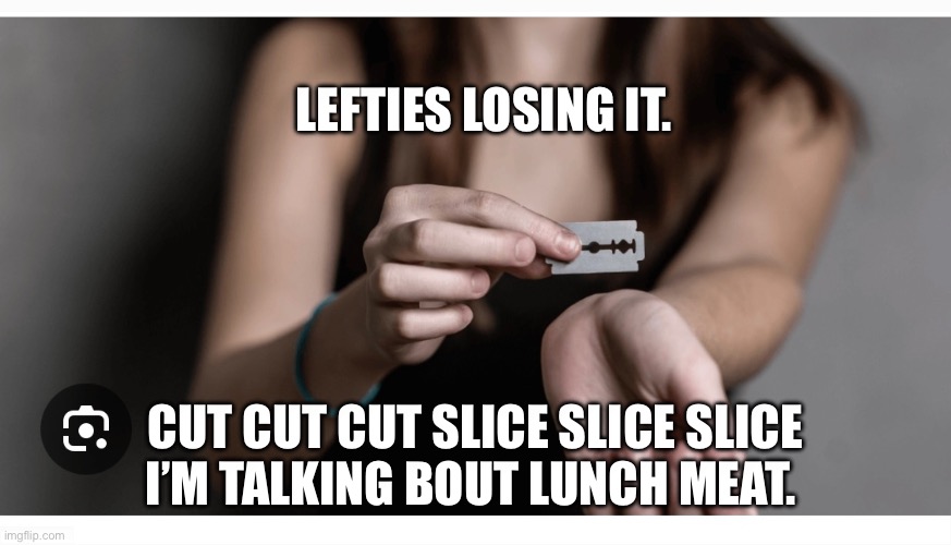 LEFTIES LOSING IT. CUT CUT CUT SLICE SLICE SLICE
I’M TALKING BOUT LUNCH MEAT. | made w/ Imgflip meme maker