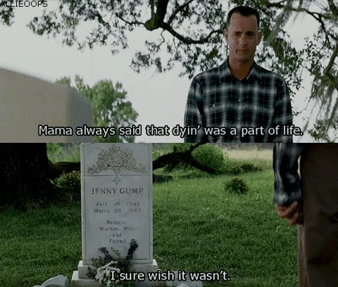 forest Gump grave Blank Meme Template