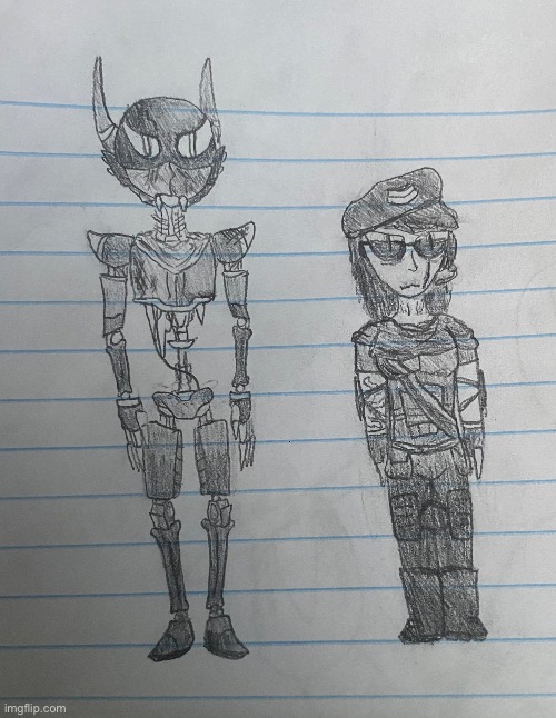 a slightly skinny interitus and a more military-like phantasm | made w/ Imgflip meme maker