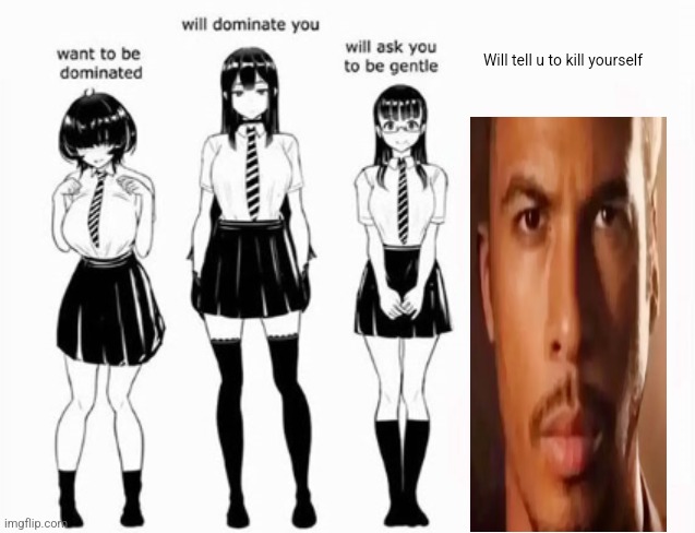 Domination stats | Will tell u to kill yourself | image tagged in domination stats | made w/ Imgflip meme maker