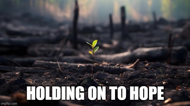 HOLDING ON TO HOPE | made w/ Imgflip meme maker