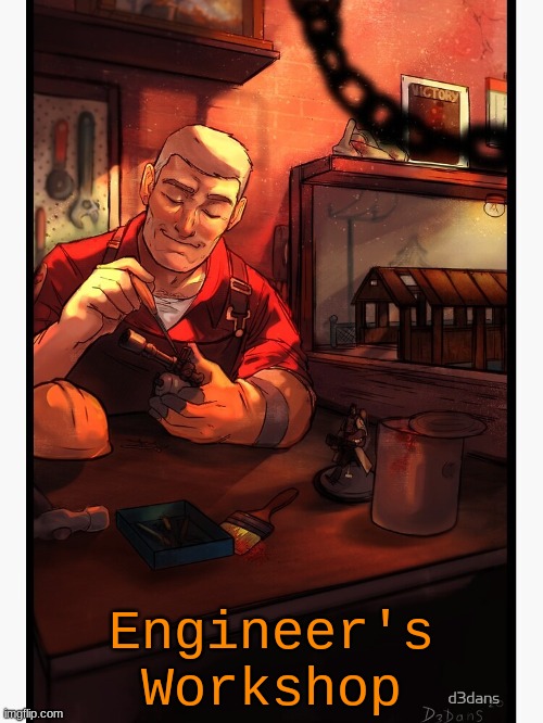My workshop (and kinda my home) has randomly appeared! I'll sometimes sell random tech out of it :) | Engineer's Workshop | made w/ Imgflip meme maker