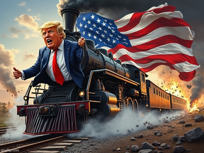 Trump Train | image tagged in trump train,trump,donald trump,republican | made w/ Imgflip meme maker