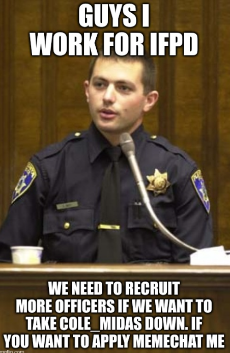 High Quality IFPD RECRUITS Blank Meme Template