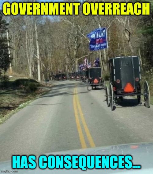 GOVERNMENT OVERREACH HAS CONSEQUENCES... | made w/ Imgflip meme maker