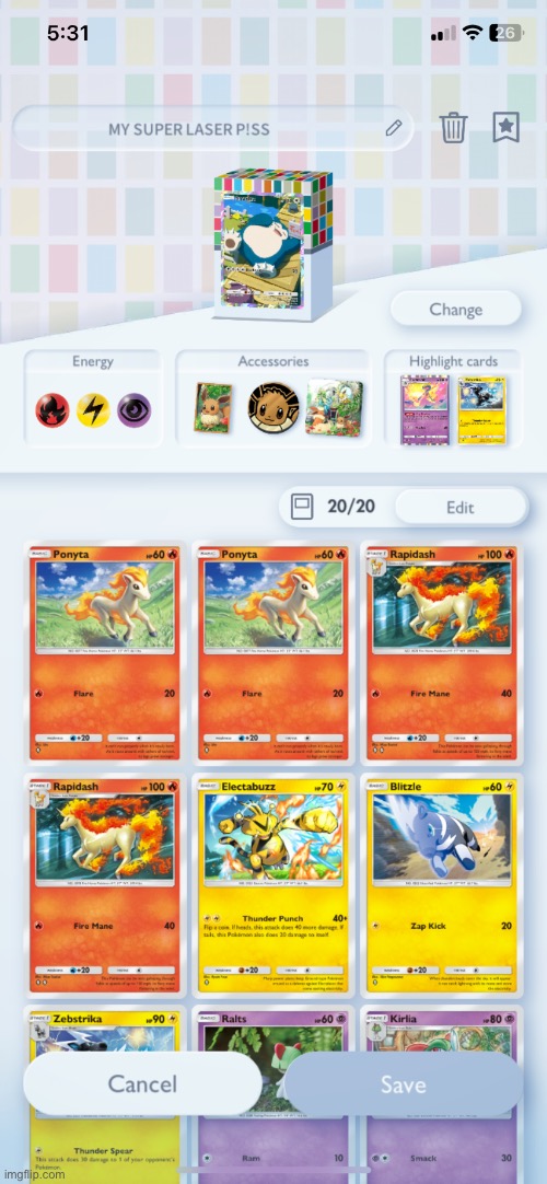 rate this deck I made | made w/ Imgflip meme maker