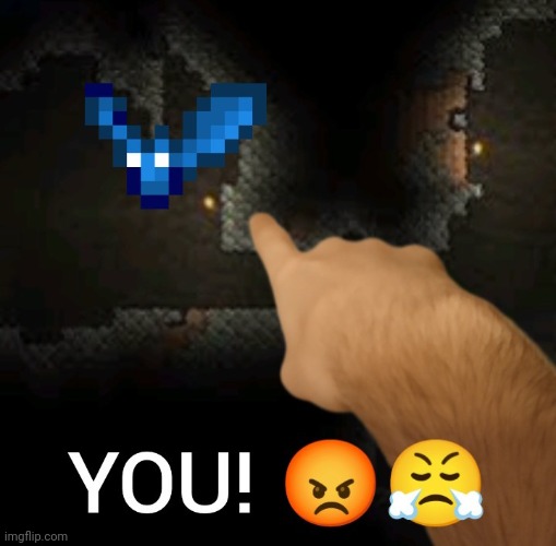 Flying enemies are the worst lol (Edit by me) | image tagged in terraria,funny,memes,video games,edit | made w/ Imgflip meme maker