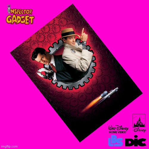 Inspector Gadget (1999) (Fan Made) | image tagged in blank hot pink background,movie,disney,disney plus,90s,comedy | made w/ Imgflip meme maker