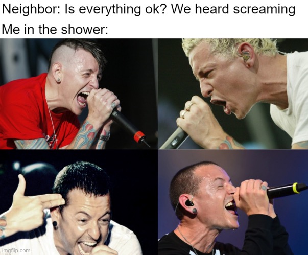 image tagged in chester bennington,linkin park | made w/ Imgflip meme maker