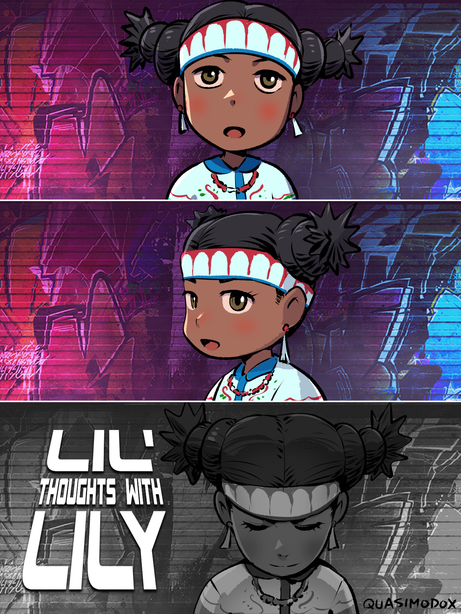 Lil' thoughts with lily Blank Meme Template