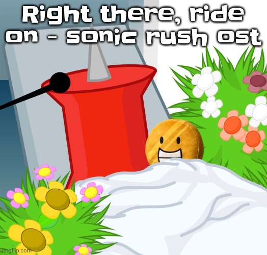 ABSOLUTE BOP | Right there, ride on - sonic rush ost | image tagged in no limbs pin | made w/ Imgflip meme maker