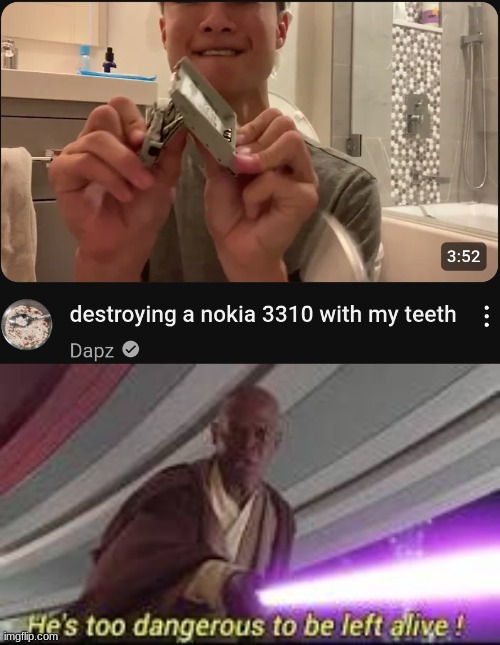 image tagged in he is too dangerous to be left alive | made w/ Imgflip meme maker