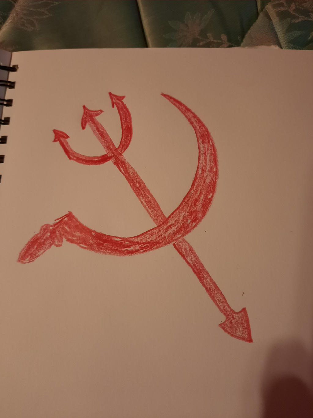 Satanic communist drawing Blank Meme Template