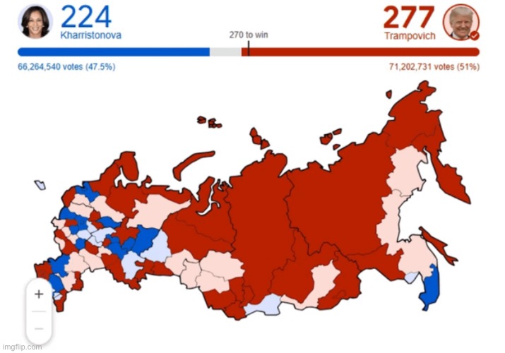Half of Russia forgot to vote guys, no wonder why trump won | made w/ Imgflip meme maker