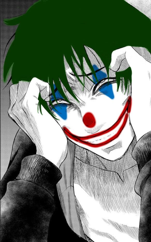 Crazy Clowncore Smile Blank Meme Template