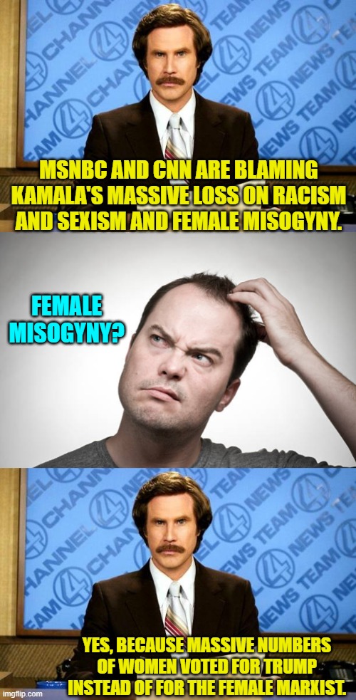 Yeah, those two leftist controlled media outlets are fully into crazy town territory now. | MSNBC AND CNN ARE BLAMING KAMALA'S MASSIVE LOSS ON RACISM AND SEXISM AND FEMALE MISOGYNY. FEMALE MISOGYNY? YES, BECAUSE MASSIVE NUMBERS OF WOMEN VOTED FOR TRUMP INSTEAD OF FOR THE FEMALE MARXIST. | image tagged in breaking news | made w/ Imgflip meme maker