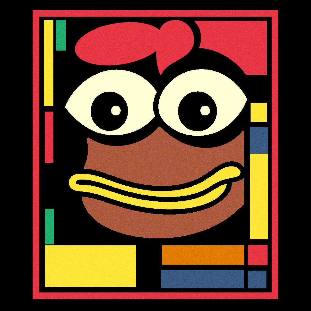 Abstract COQINU Blank Meme Template