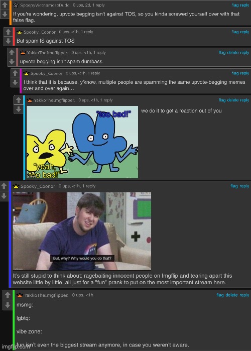 the blue one is a part of the same conversation just split into two images due to screen size | made w/ Imgflip meme maker