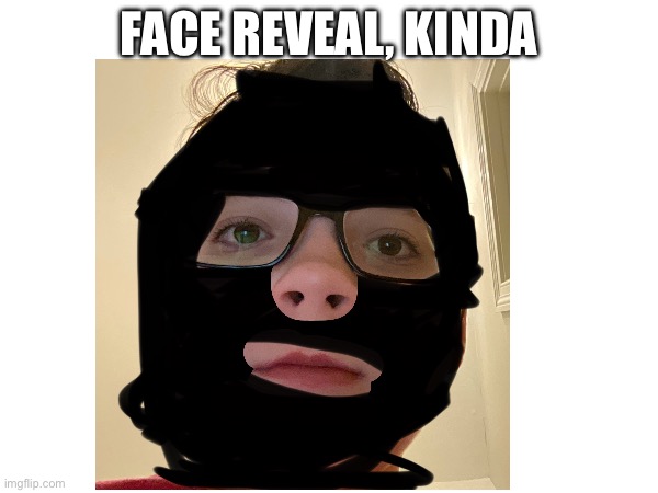 FACE REVEAL, KINDA | made w/ Imgflip meme maker