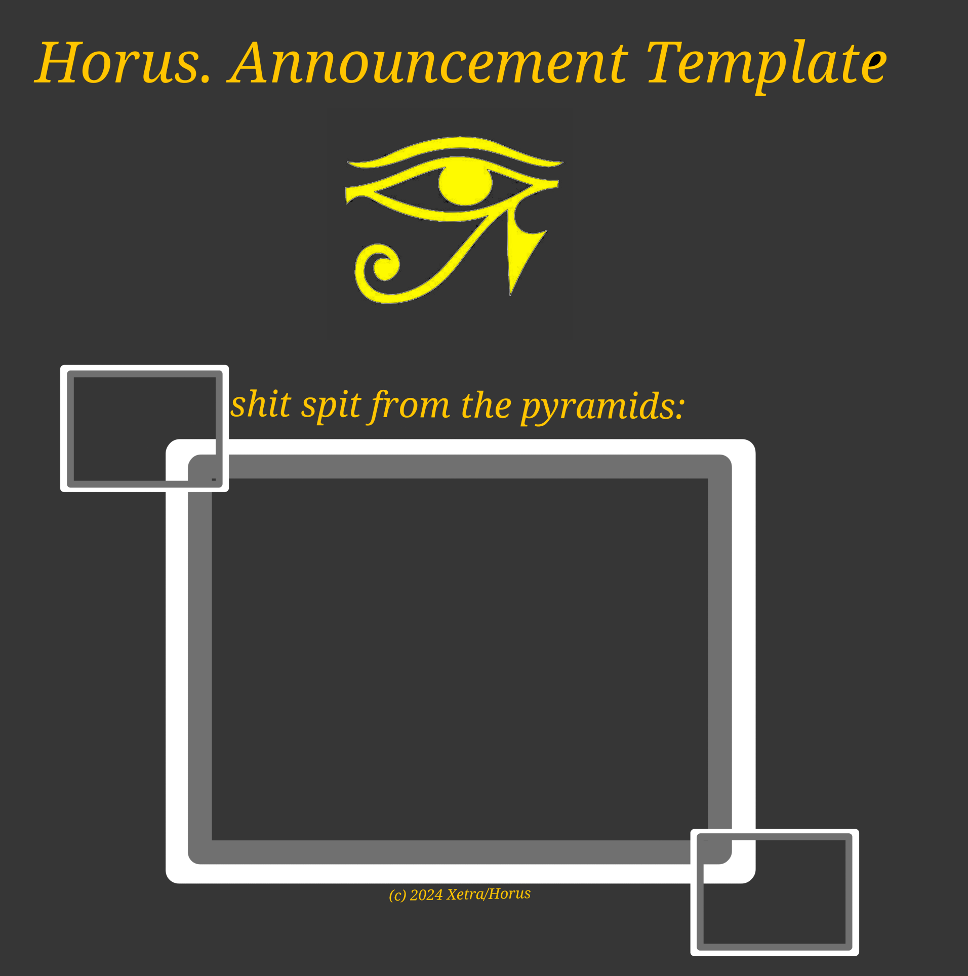 High Quality Horus Temp I Blank Meme Template